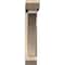 Ekena Millwork Thorton Slat Smooth Bracket w/ Offset Brace, Douglas Fir, 5 1/2"W x 28"D x 28"H BKT0604X28X28THR06SDF - alternate 3